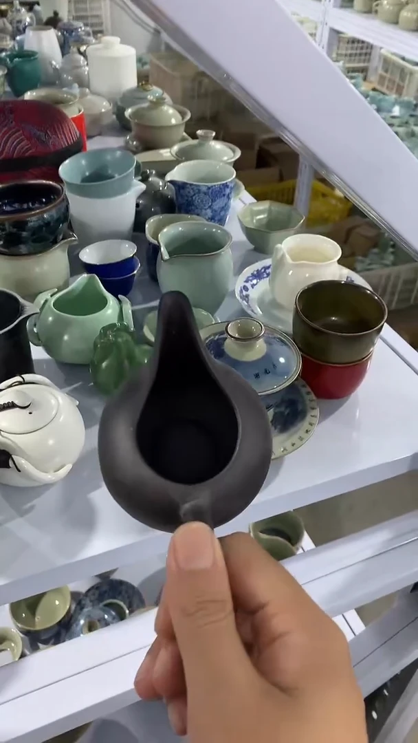 茶具【清！一件不留】汝窑、茶壶盖碗茶杯主人杯微矿点
