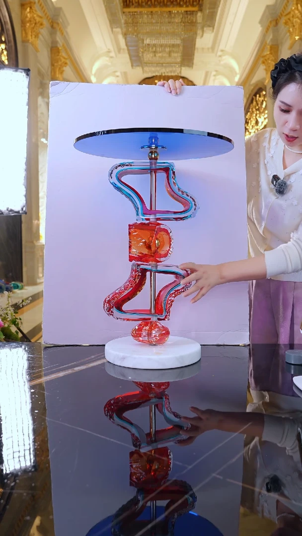 摆件敏*呀LF0024琉璃艺术边几