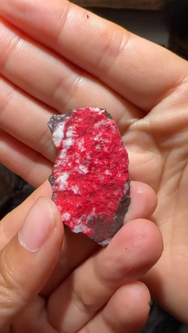 天然辰砂朱砂毛矿石9