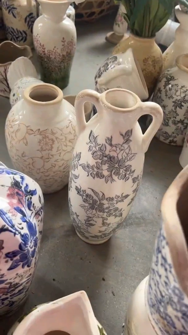 【闪购商品】陶瓷花盆高度35CM内口4CM