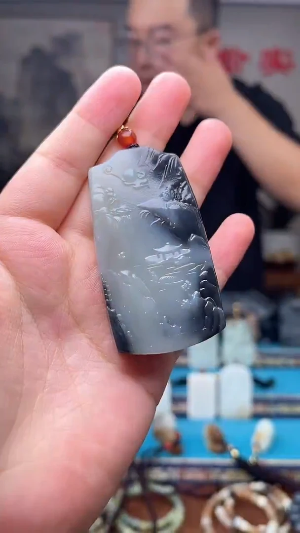 和田玉未镶嵌挂件1