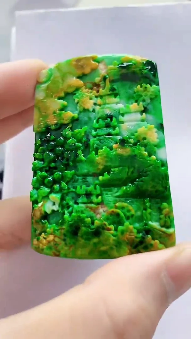 未镶嵌定制翡翠4868bb-毛货挂件45
