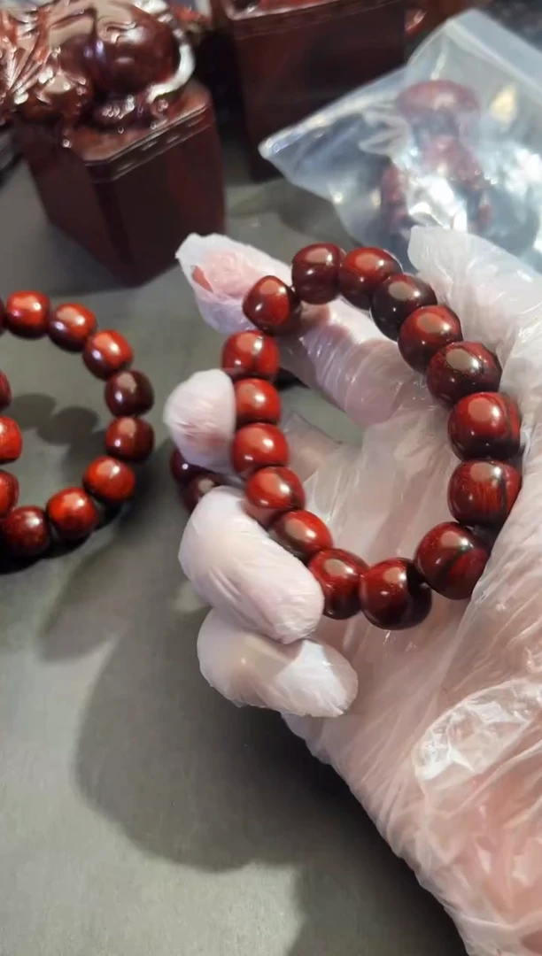 小叶紫檀手串/手链印度小叶紫檀13*14手串