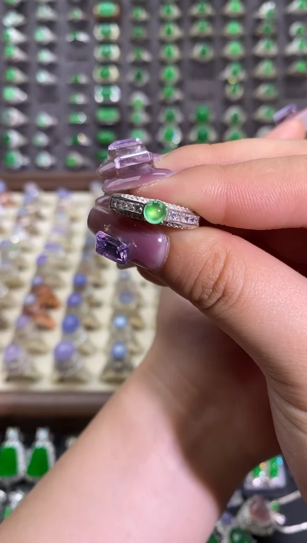 未镶嵌戒指翡翠天然缅甸A货翡翠未镶嵌 粉丝福利