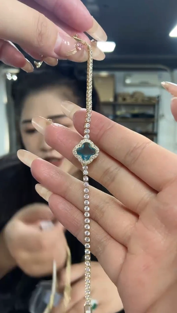 【闪购商品】托帕石手链未镶嵌多样性发其一颜色微差