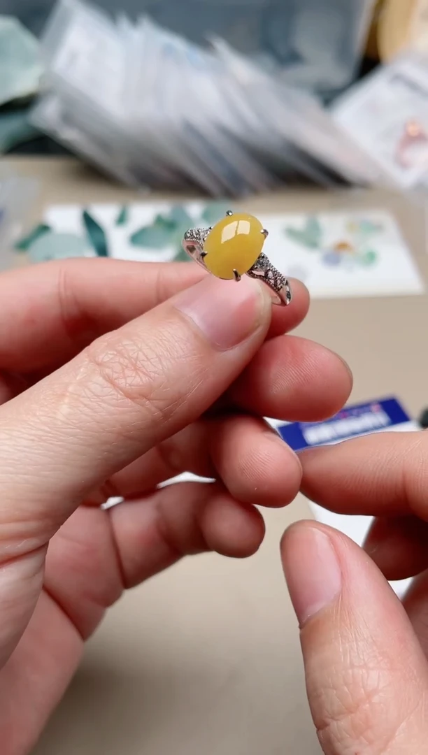 【闪购商品】翡翠戒指银S925镶嵌1000000015