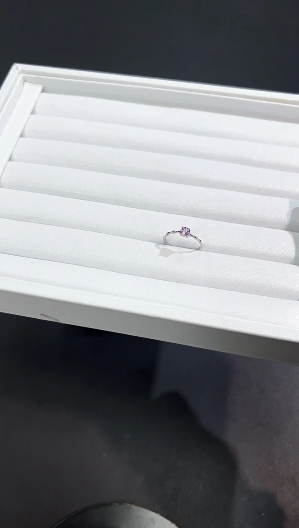【闪购商品】水晶戒指银S925镶嵌83m多样性发其一/1个默认微瑕