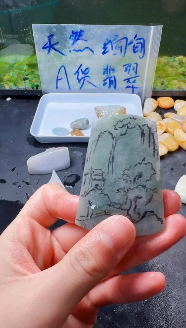 翡翠未镶嵌颈饰020天然缅甸A货翡翠