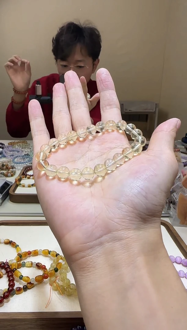 【闪购商品】水晶手链未镶嵌柠檬黄水晶8+