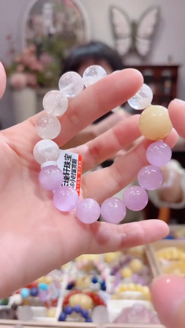 【闪购商品】锂辉石手串未镶嵌手串12.9