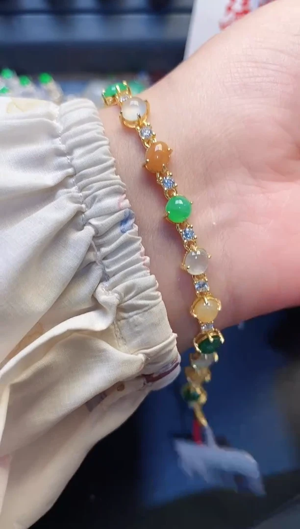 银S925镶嵌戒指翡翠天然