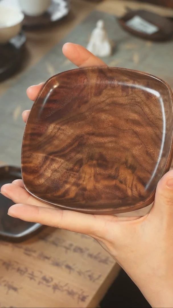 北美黑胡桃木茶盘396