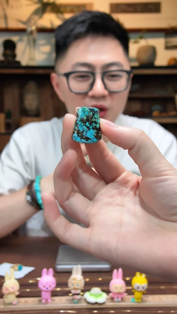 绿松石未镶嵌吊坠绿松石无事牌吊坠SH编绳