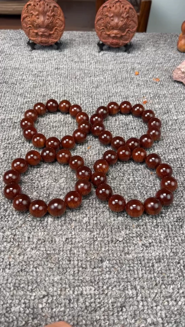 柏木（崖柏）1.8圆珠黑金骨坨坨料 瓷化料