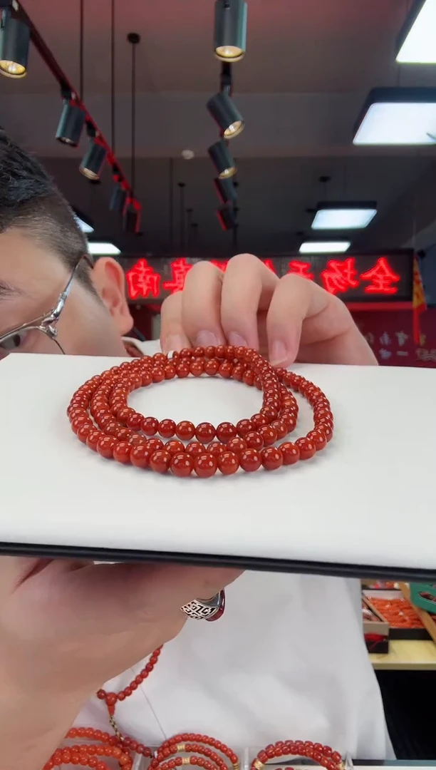 【闪购商品】南红玛瑙瓦西多圈6+未镶嵌一个/条