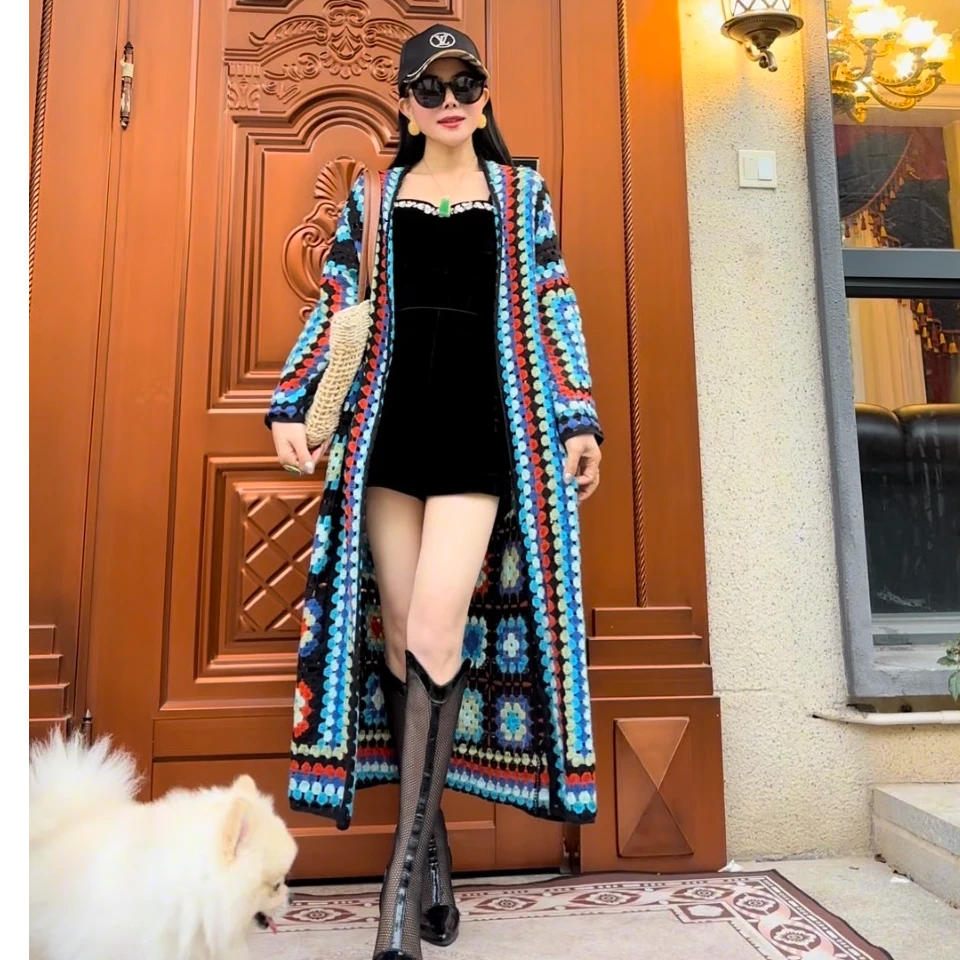 【镂空系列】民族风拼色设计感外套