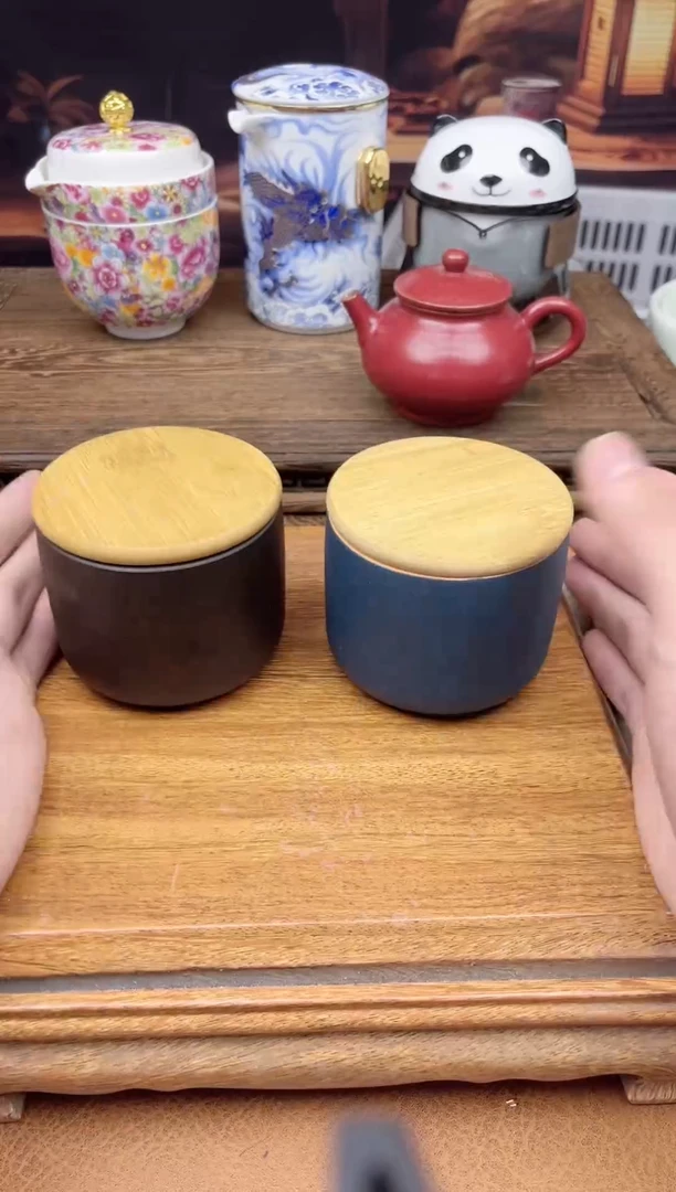 【闪购商品】陶瓷茶具摆件茶叶罐