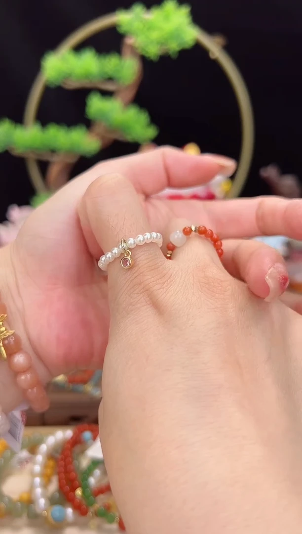 【闪购商品】拼合珍珠（马贝珠）戒圈未镶嵌戒指