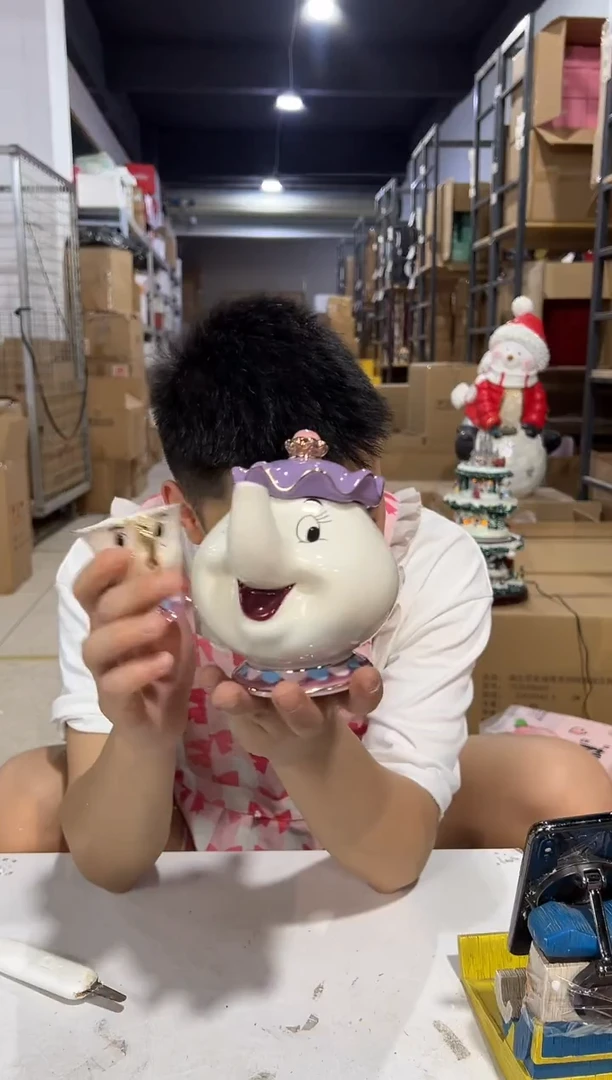 瓷片茶壶太太一壶一杯