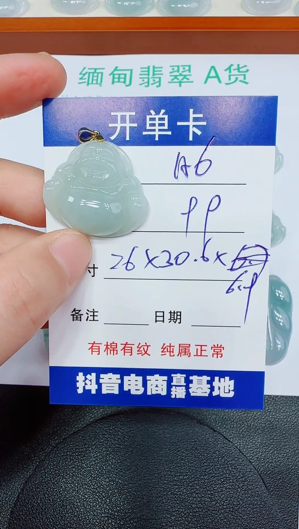 翡翠未镶嵌吊坠(赠链)6