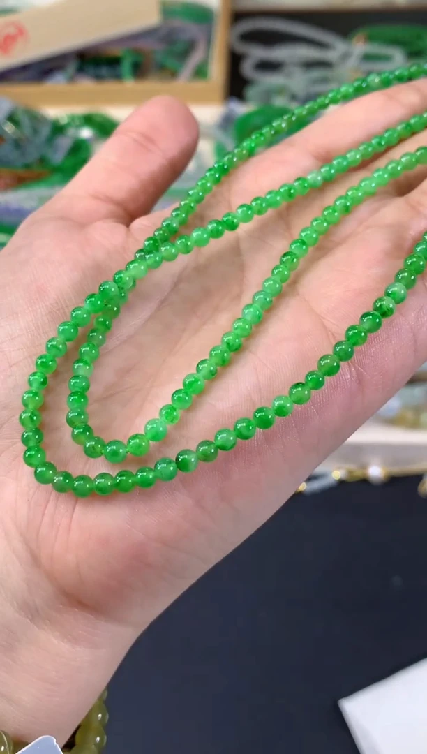 翡翠未镶嵌项链A482|19800