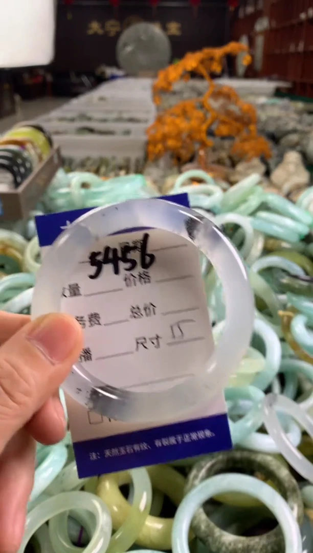 蛇纹石玉未镶嵌手镯5456