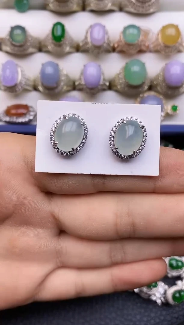 未镶嵌翡翠耳饰3299