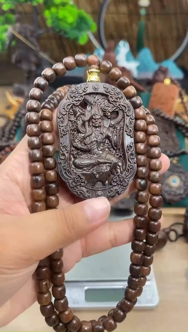 贡木吊坠贡木 -  毛衣链108颗 - 不动明王