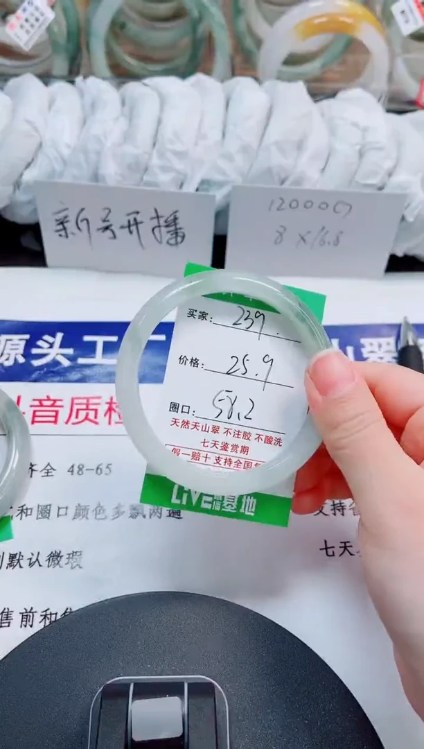 未镶嵌手镯石英质玉239-57/58