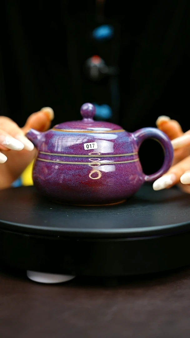 017#原矿钧瓷炉钧釉福禄壶