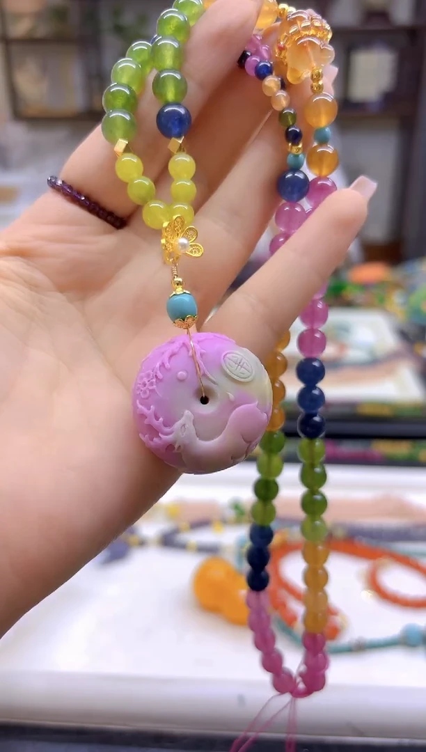 未镶嵌毛衣链碧玺DIY款M476