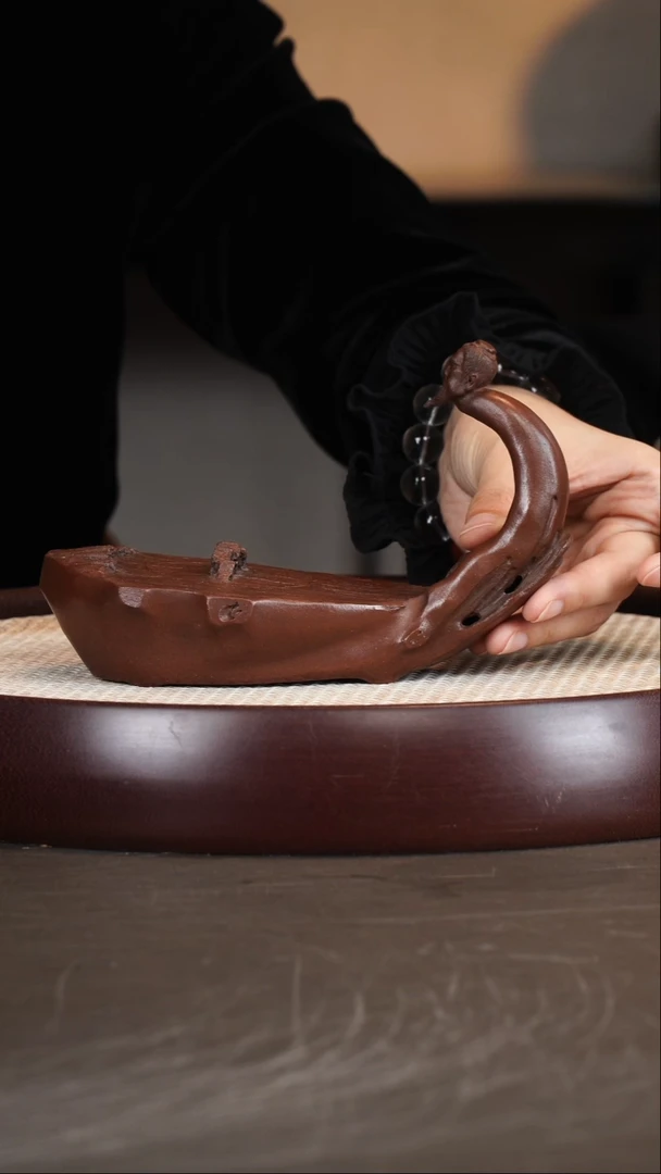 茶壶紫砂汪宝根/紫泥/茶思陆羽/200c