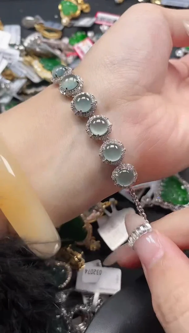 银S925镶嵌戒指翡翠15511