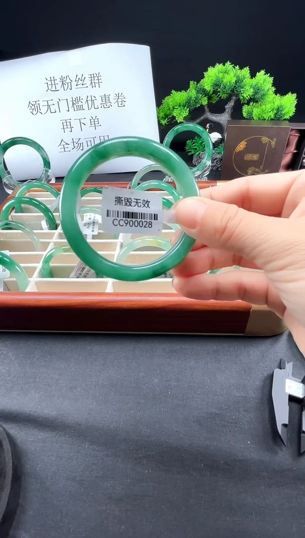 未镶嵌手镯石英质玉（非洲翠）真品上等纯天然非洲翠玉手镯石英质玉