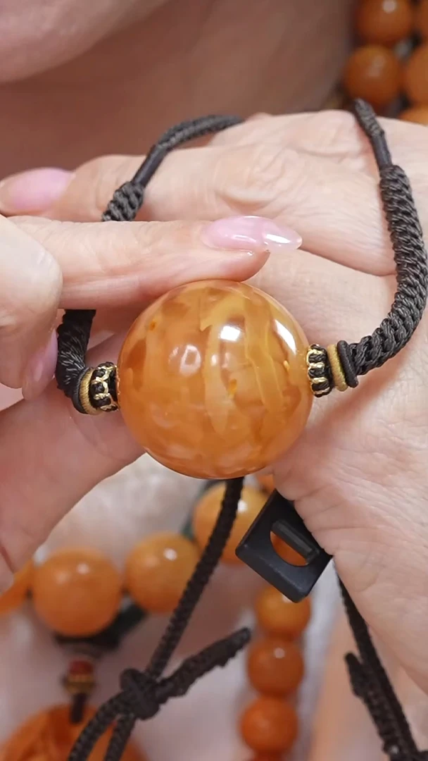 蜜蜡颈饰未镶嵌8162天然蜜蜡珠宝奇石云端妖孽全部保真