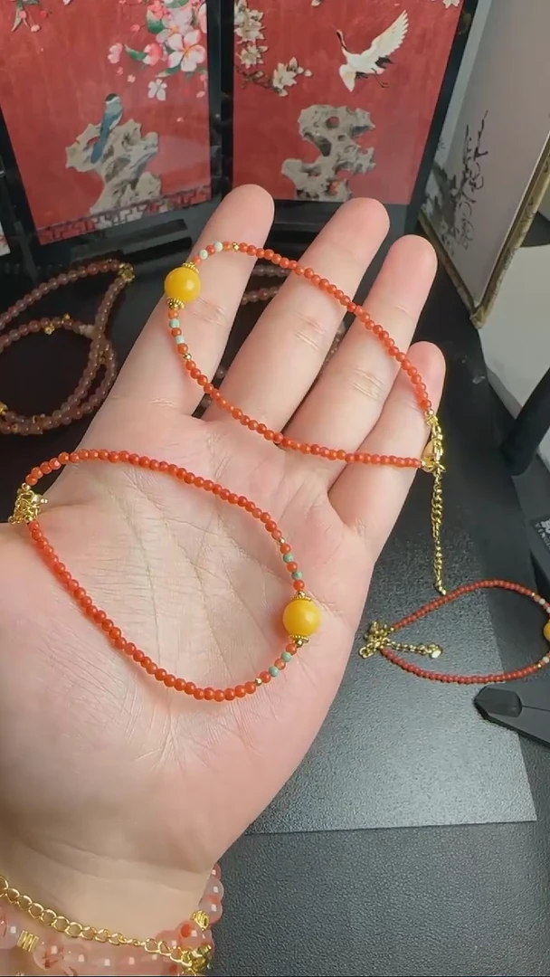 【闪购商品】南红玛瑙手链未镶嵌WY0114069多样性发一