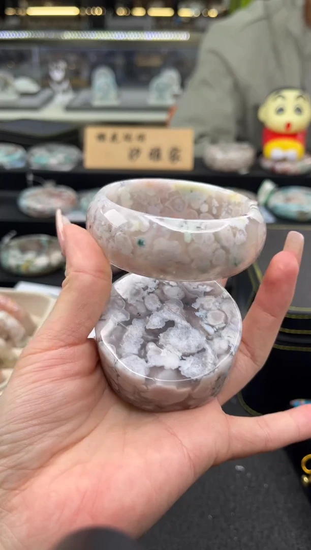 未镶嵌手镯石英质玉57圈口（赠品镯心）s911