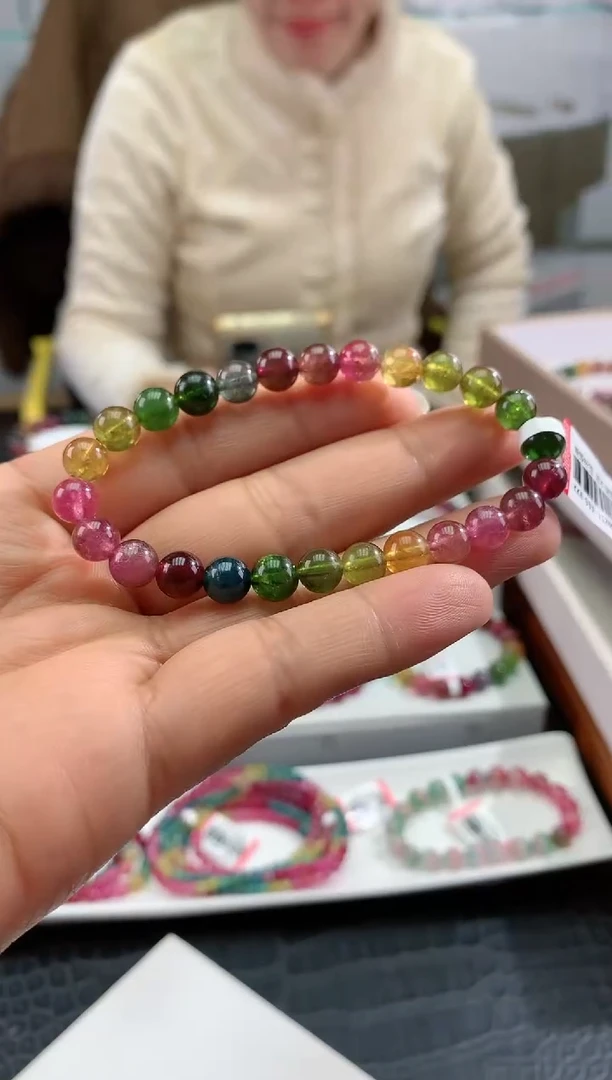 【闪购商品】碧玺手串未镶嵌多样性发一条