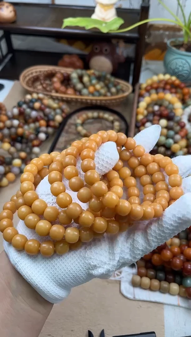 手串菩提根/象牙果a444 卡11.5 干磨三高老料