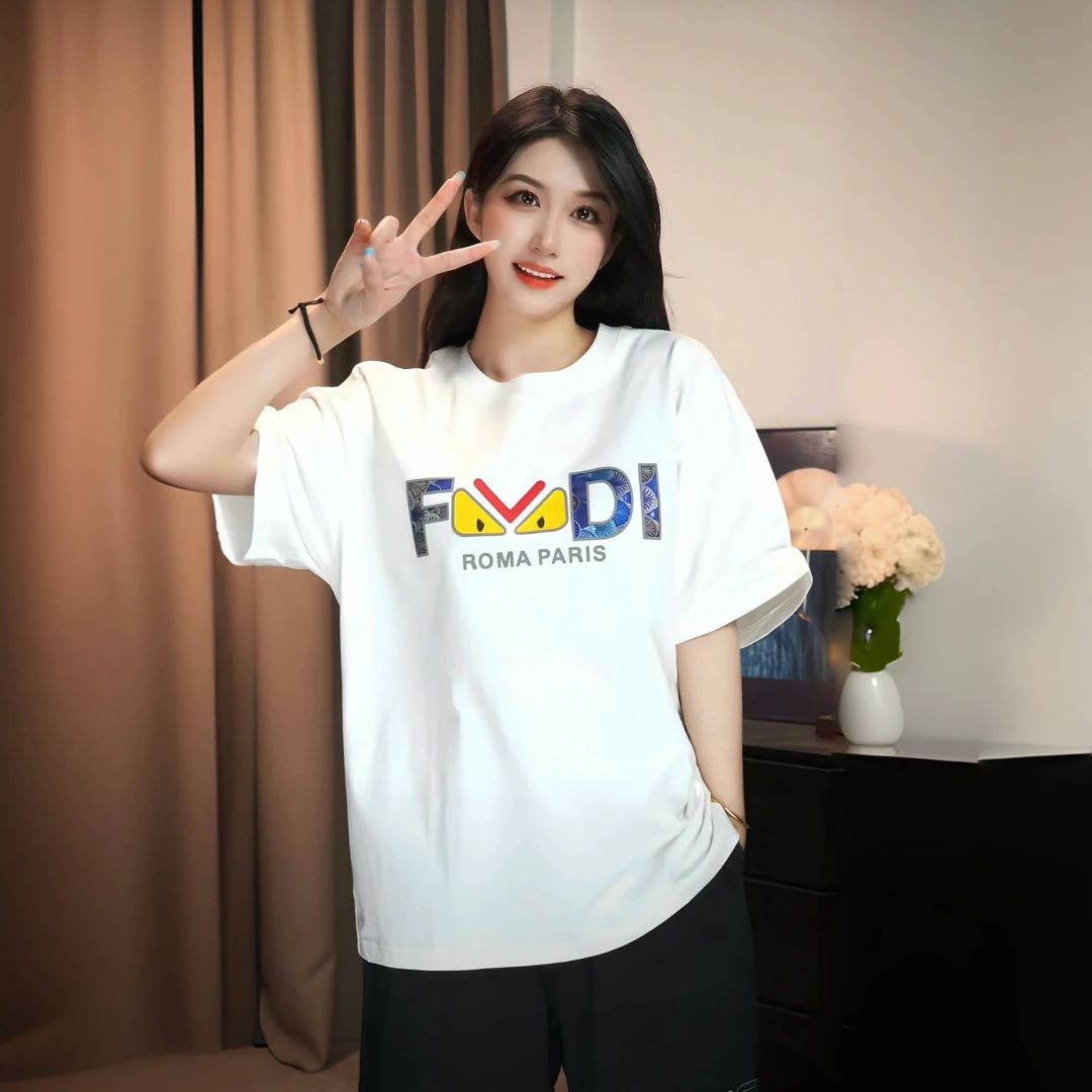 【SSTEE-怪兽之眼】兽兽学姐美式街头纯棉手绘280克重磅短袖白色T