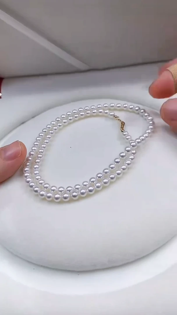 未镶嵌淡水珍珠珠宝奇石珍珠项链 卡4.0