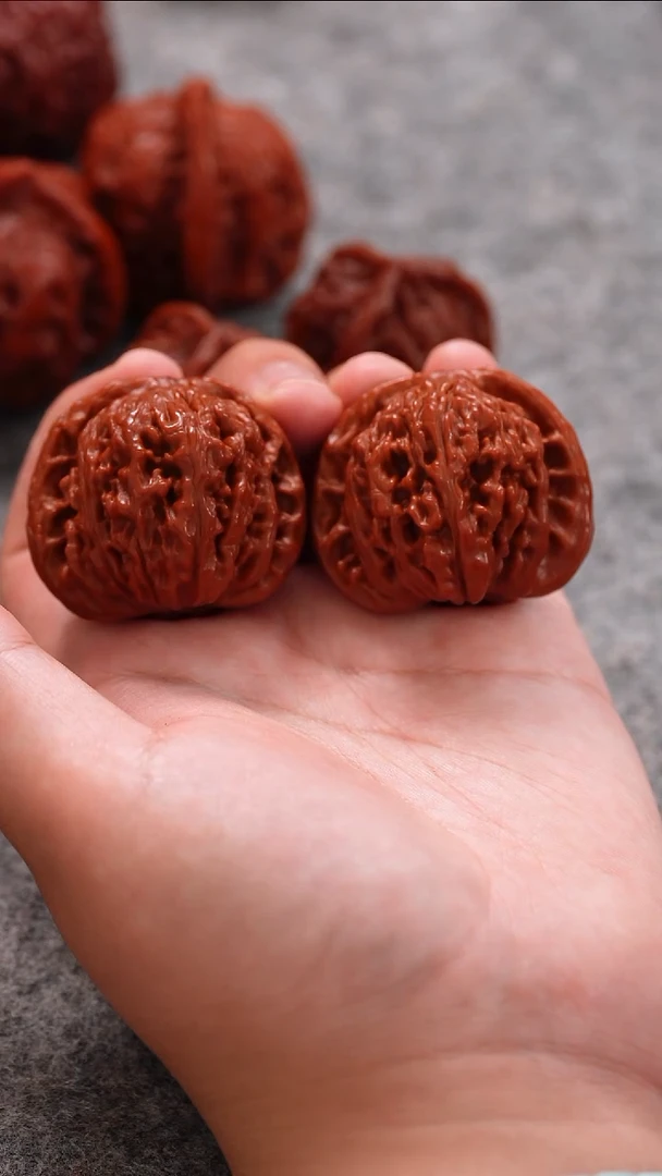 桃核把件文玩核桃 手把件 四座楼 41mm