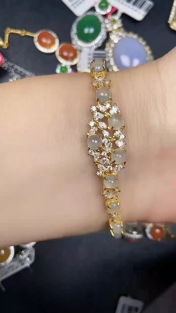 银S925镶嵌戒指翡翠1020