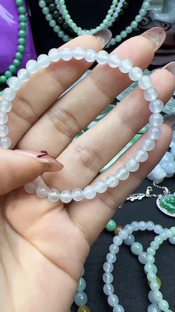 未镶嵌手串翡翠玉珠