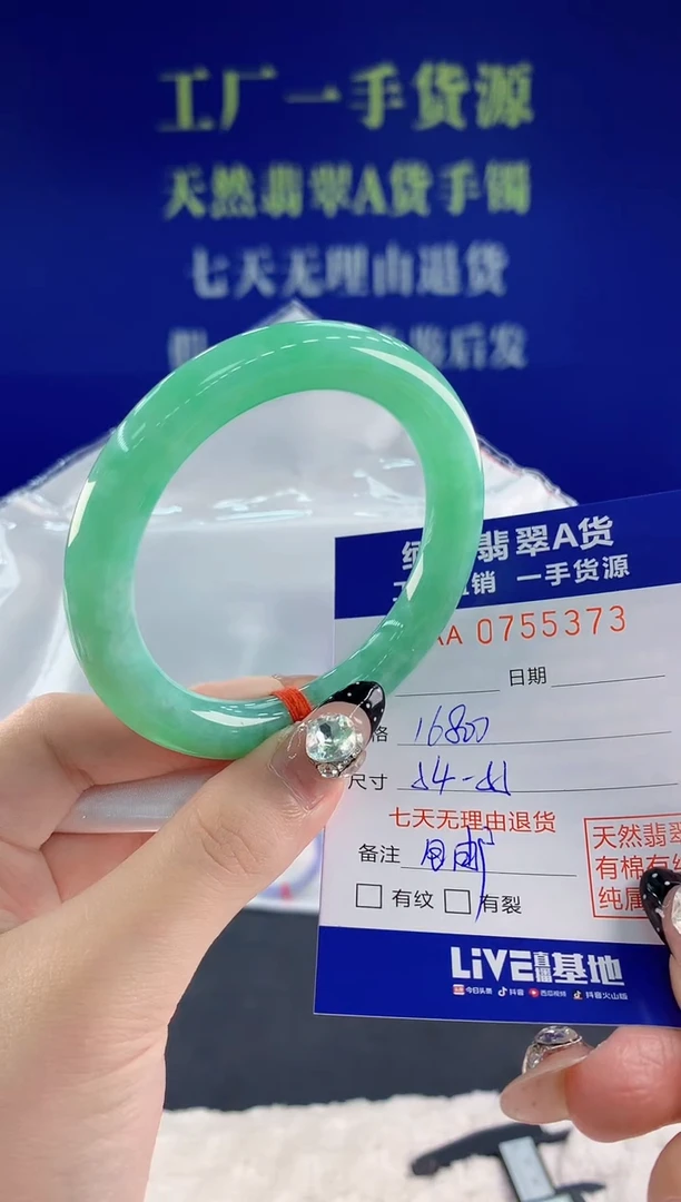 未镶嵌手镯翡翠73天然翡翠A货