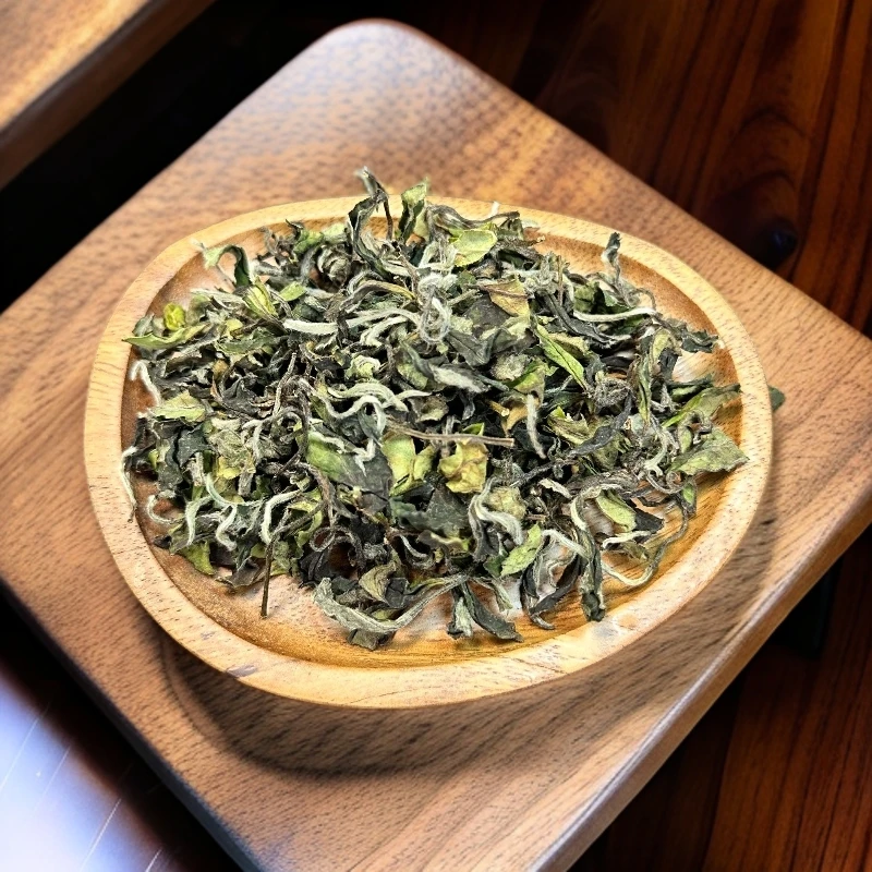 2025年QQ茶春卷福鼎白茶磻溪传统生态高山白茶白牡丹花香