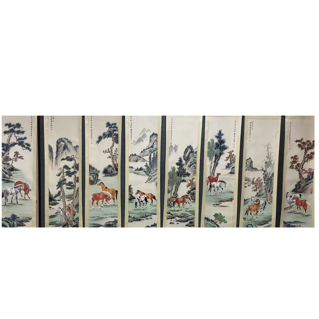 蒲 马八条屏190 45 7.6平尺