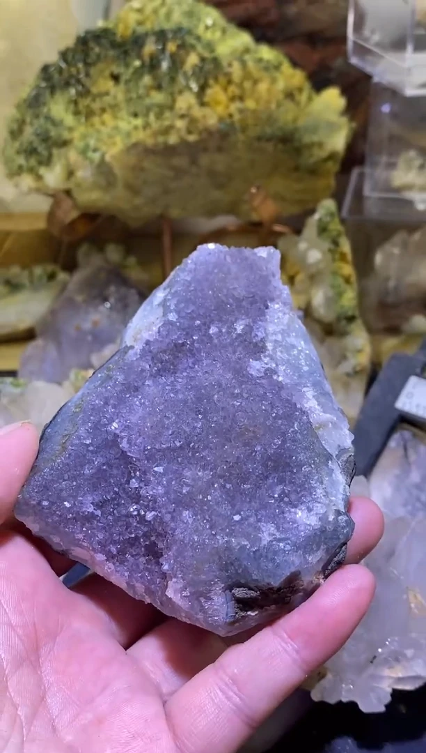 未镶嵌珠宝半成品水晶39号紫晶花280g