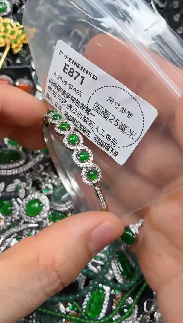 颈饰未镶嵌翡翠E871手镯