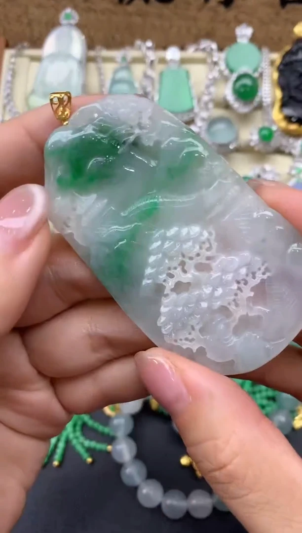 【闪购商品】翡翠颈饰18K金镶嵌78-中国好珍宝